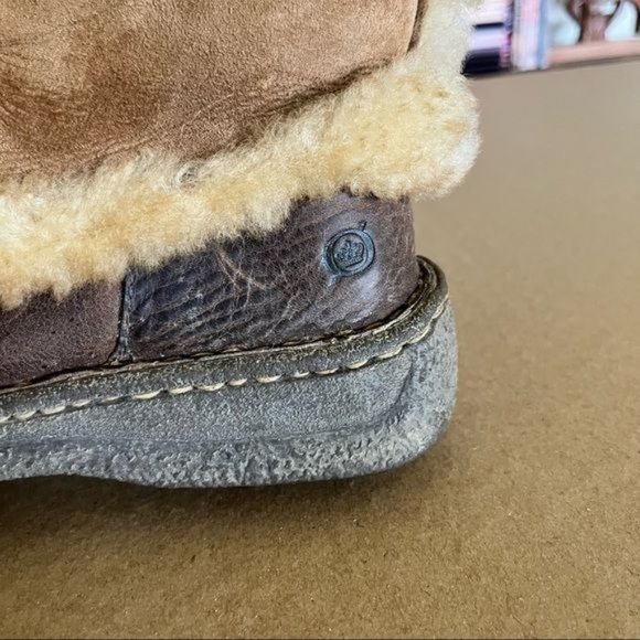 Eli1957 Ballerine stringate in shearling - Marrone